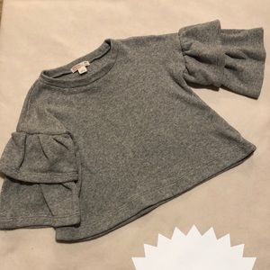 Bell sleeve sweatshirt